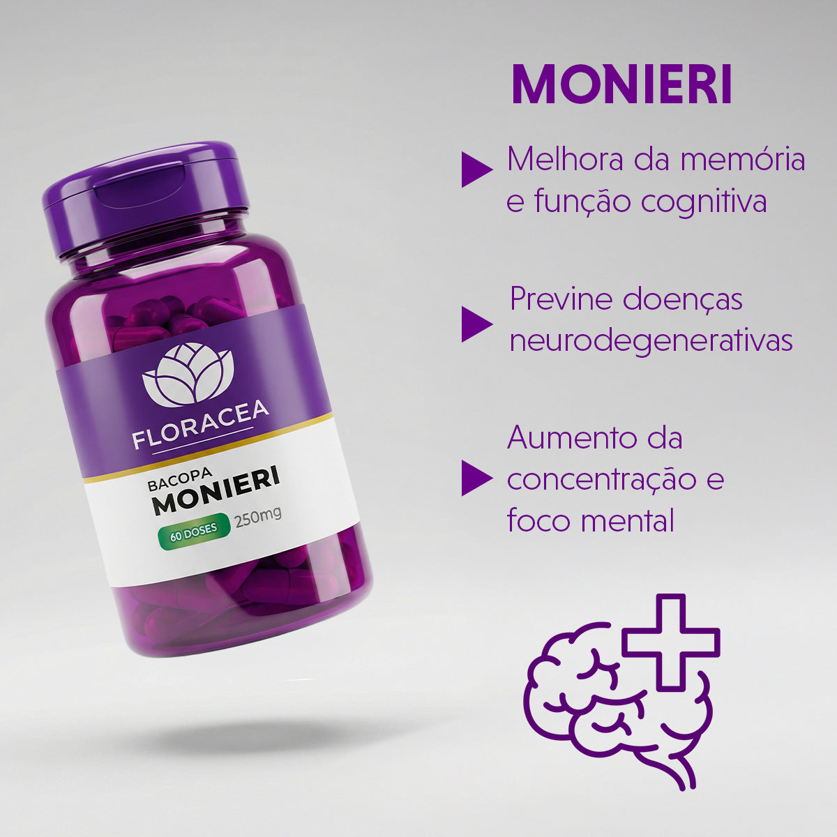 Bacopa Monnieri 250mg 60 Doses - imagem 2