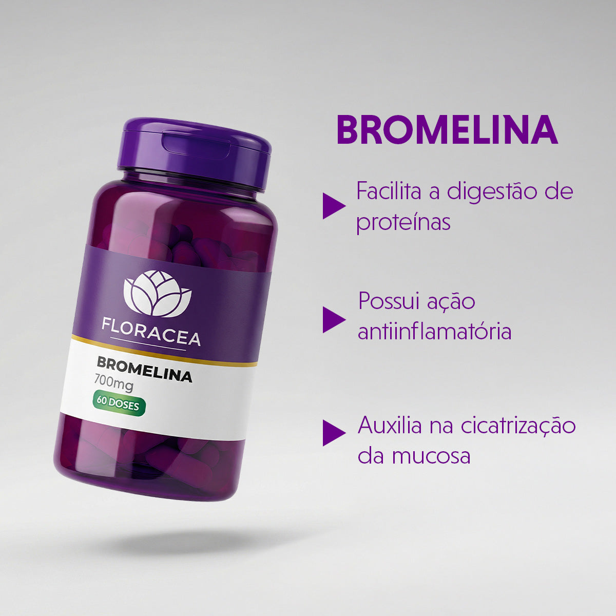 Bromelina 700Mg 60 Doses - imagem 2