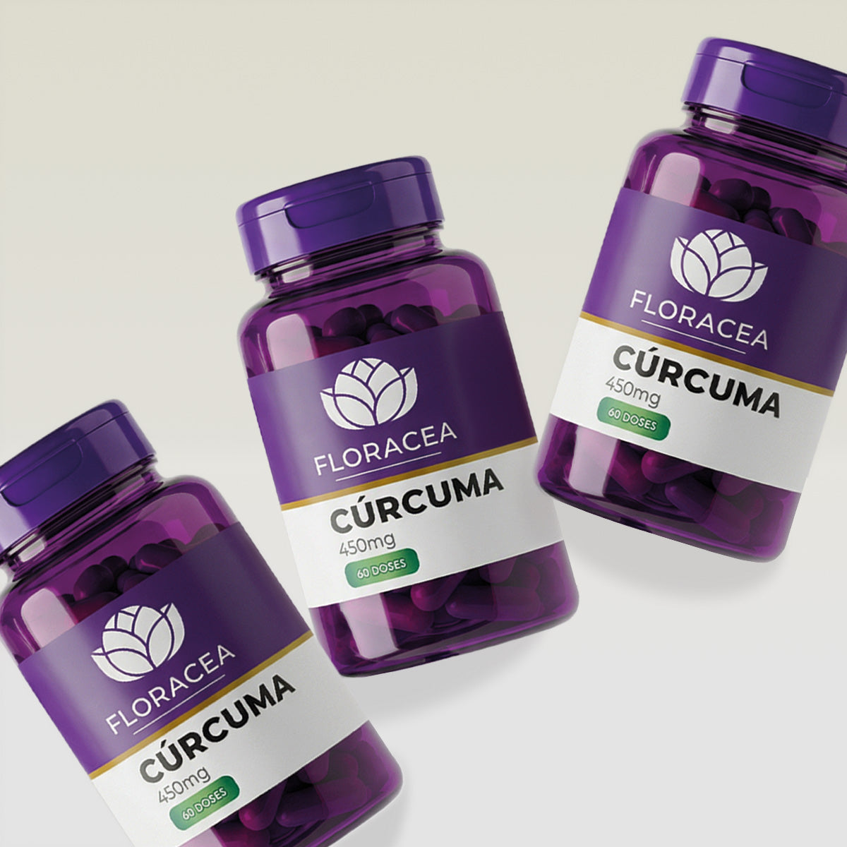 Combo 3 Curcuma 450mg 60 Doses - imagem 2