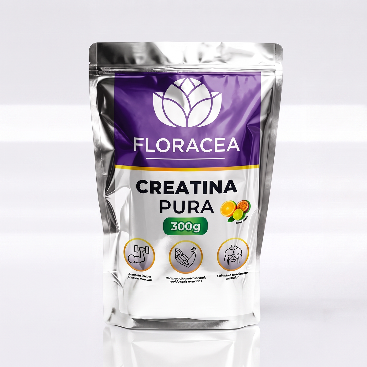 Creatina Monohidratada Grau Farmacêutico 99,9% laudada 300g