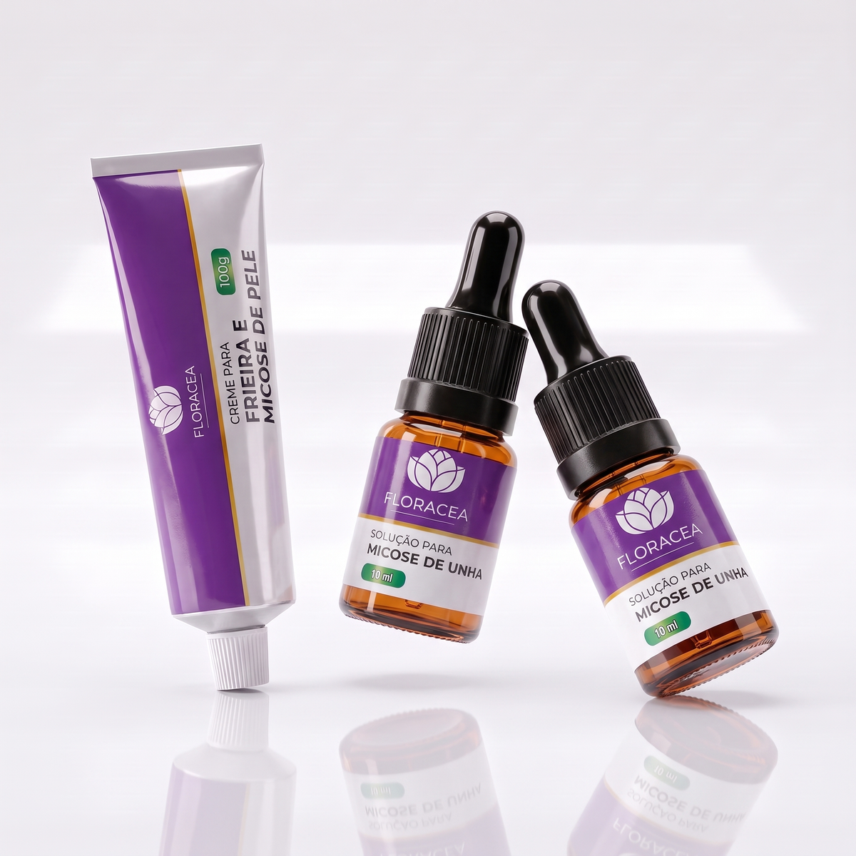 Combo 2 Solução de Micose 10ml + 1 Creme de Frieira 20g