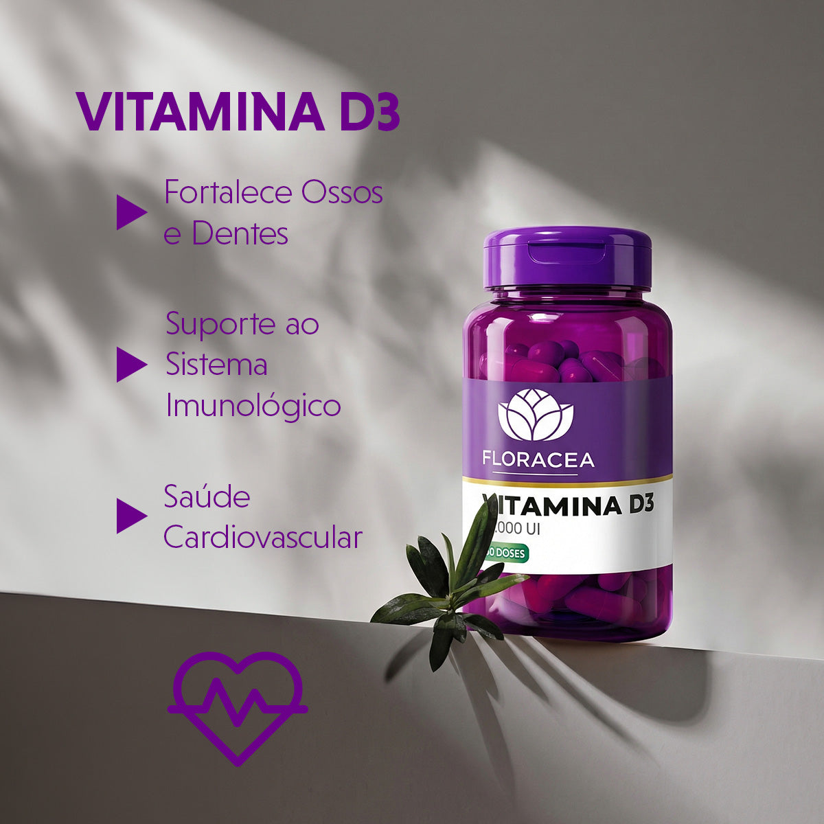Vitamina D3 10.000UI 60 Doses - imagem 2
