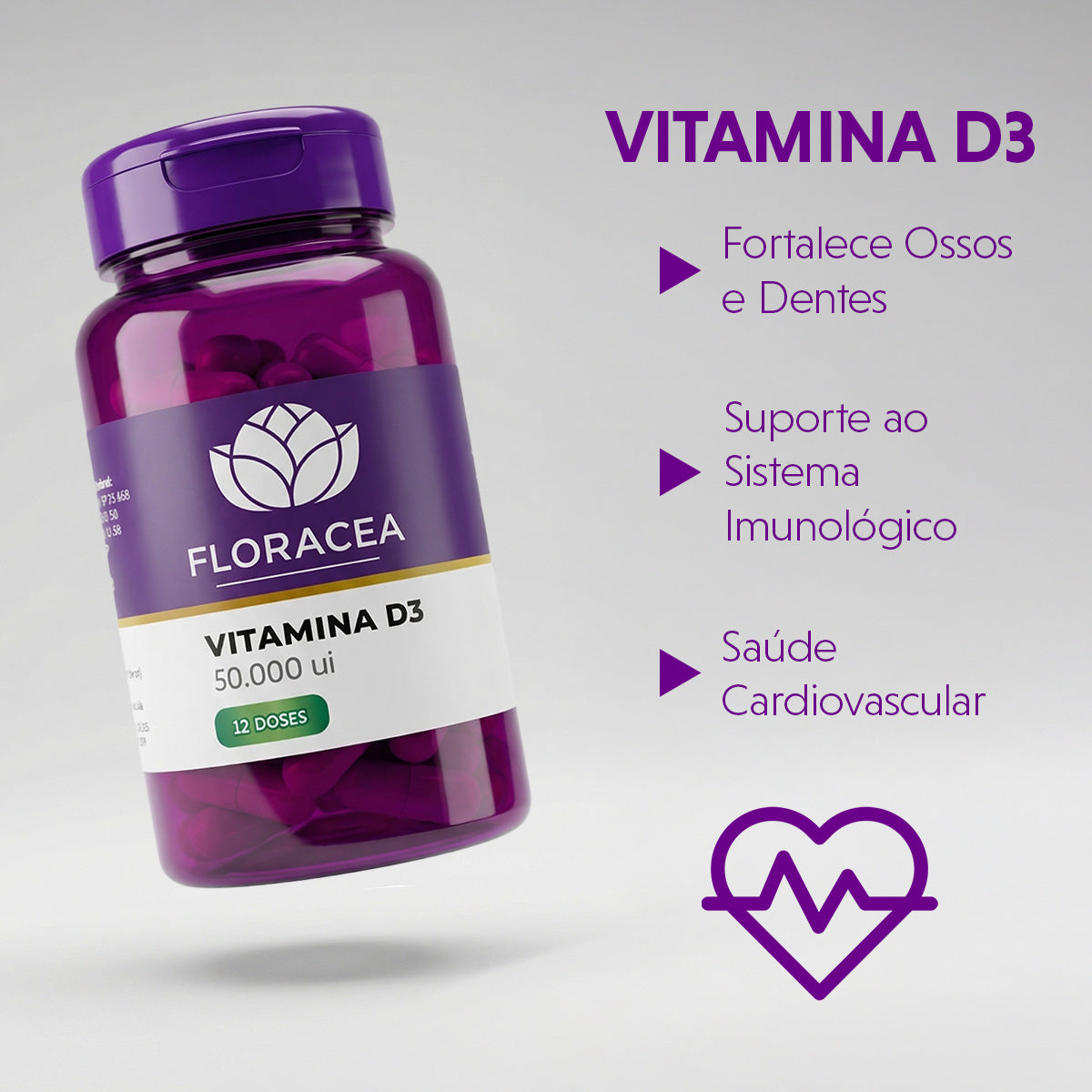 Vitamina D3 50.000UI 12 Doses - imagem 2