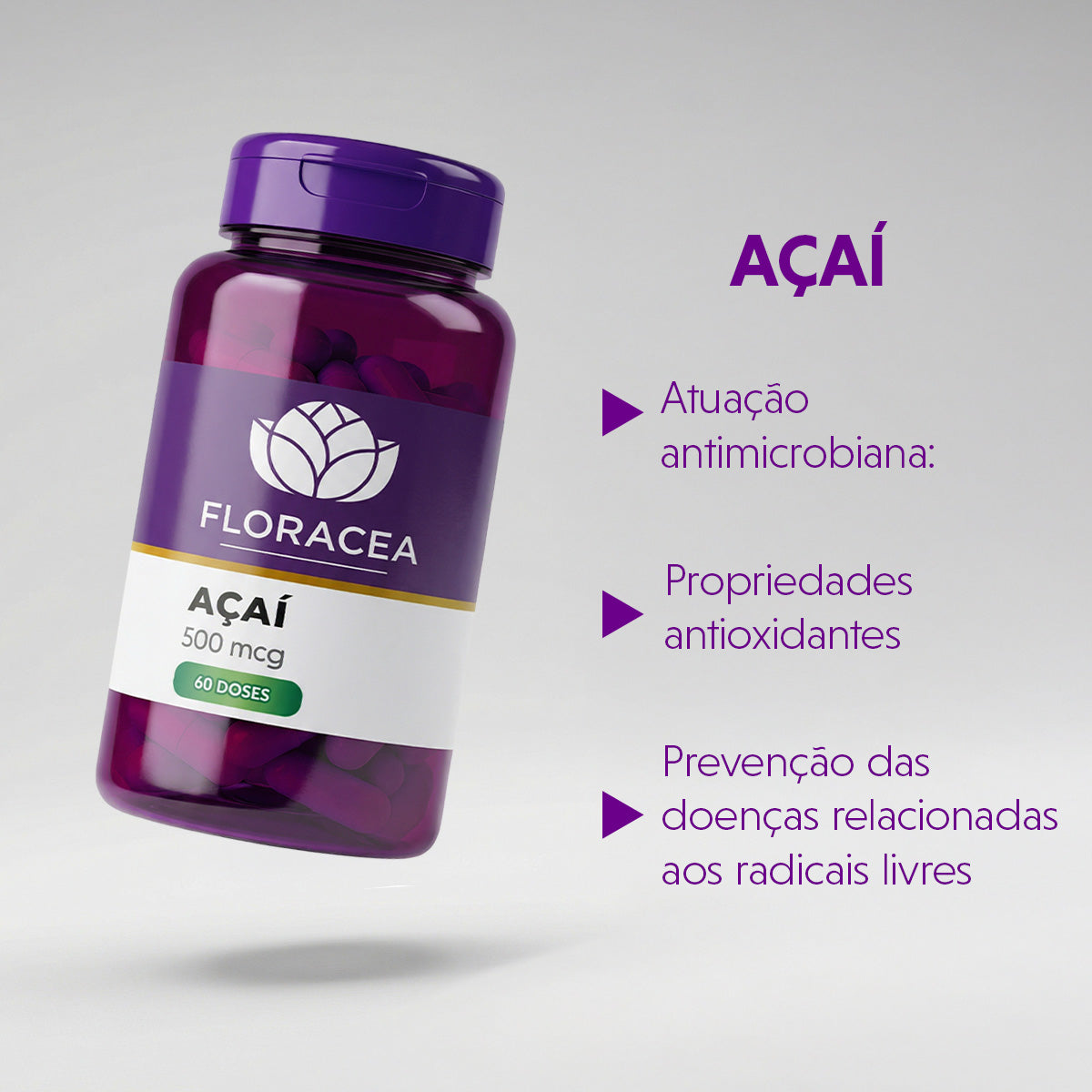 Açai 500Mg 60 Doses - imagem 2