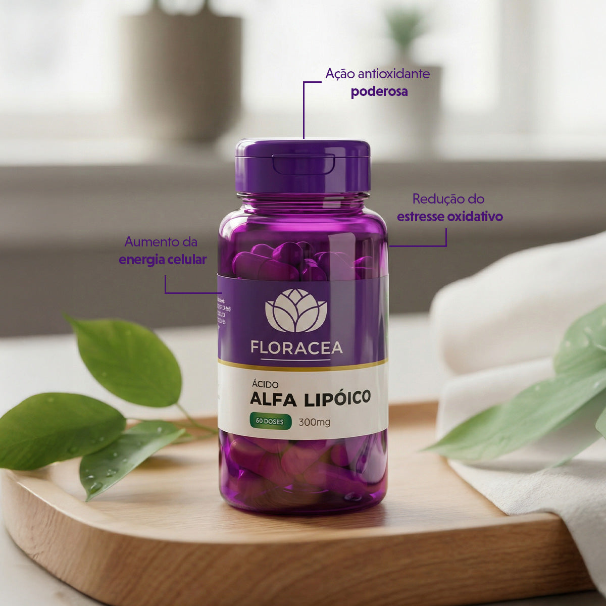 Ácido Alfa Lipóico 300mg 60 Doses - imagem 2